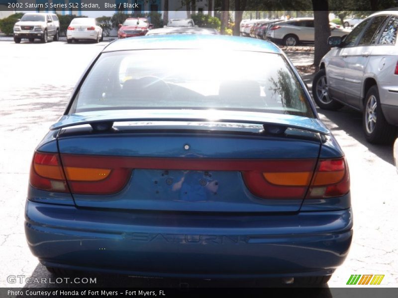 Blue / Black 2002 Saturn S Series SL2 Sedan