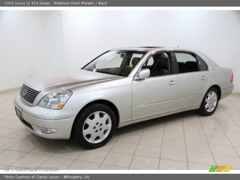 Millenium Silver Metallic / Black 2003 Lexus LS 430 Sedan