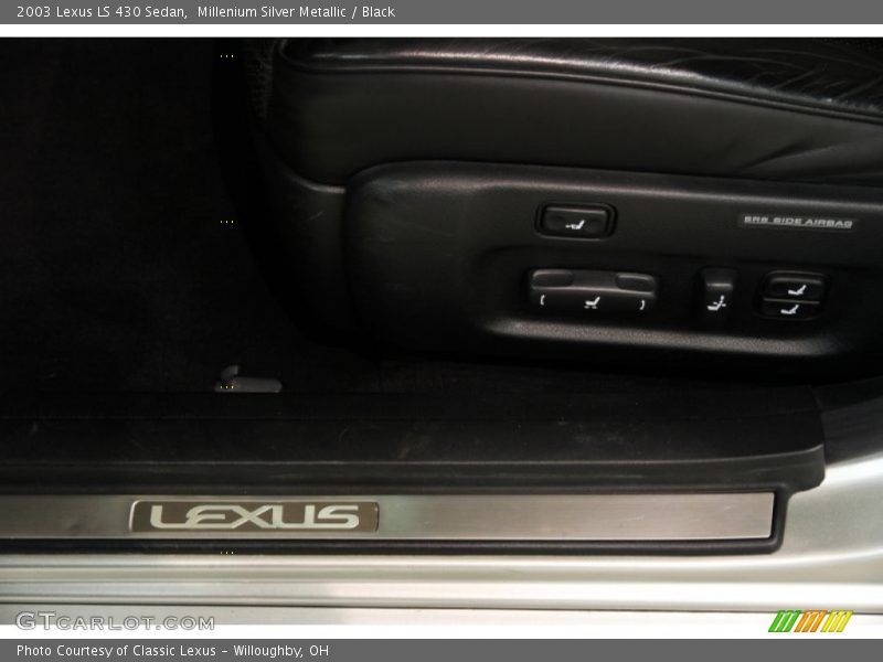 Millenium Silver Metallic / Black 2003 Lexus LS 430 Sedan