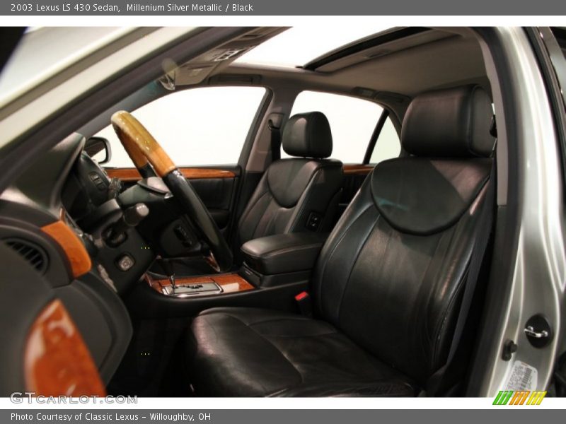 Millenium Silver Metallic / Black 2003 Lexus LS 430 Sedan