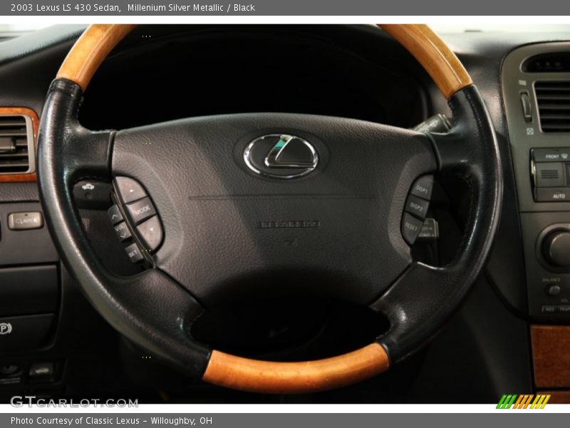 Millenium Silver Metallic / Black 2003 Lexus LS 430 Sedan