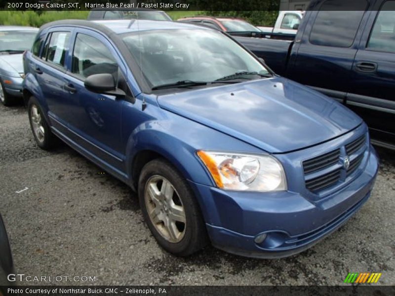 Marine Blue Pearl / Pastel Slate Gray 2007 Dodge Caliber SXT