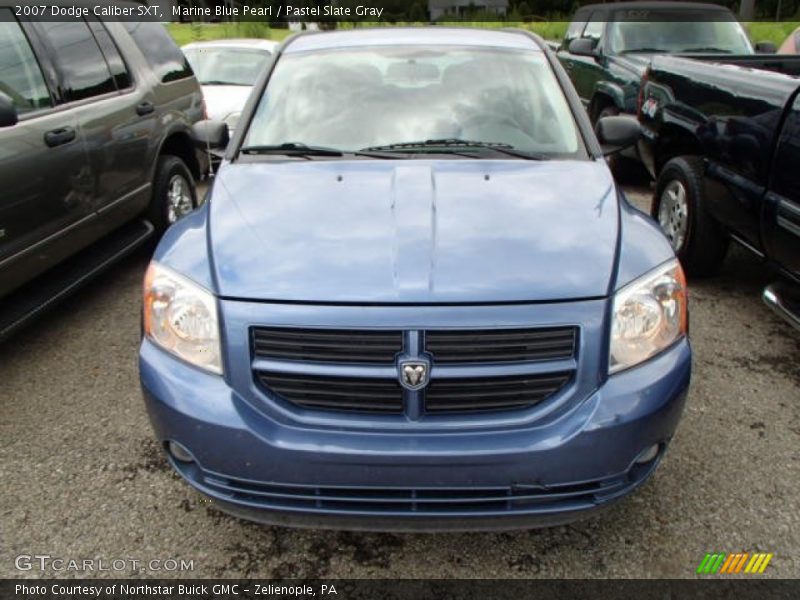 Marine Blue Pearl / Pastel Slate Gray 2007 Dodge Caliber SXT
