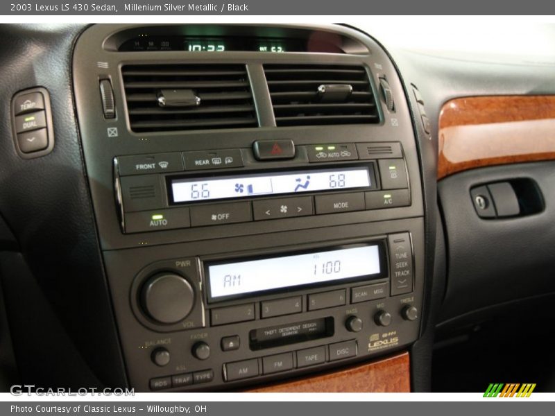 Millenium Silver Metallic / Black 2003 Lexus LS 430 Sedan