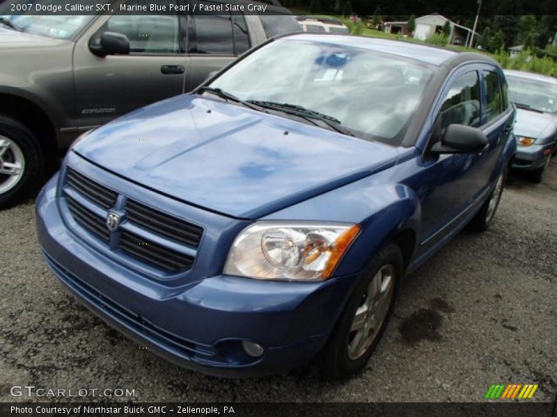 Marine Blue Pearl / Pastel Slate Gray 2007 Dodge Caliber SXT
