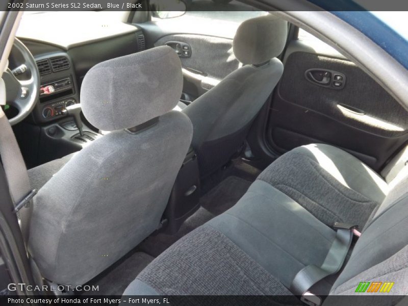 Blue / Black 2002 Saturn S Series SL2 Sedan