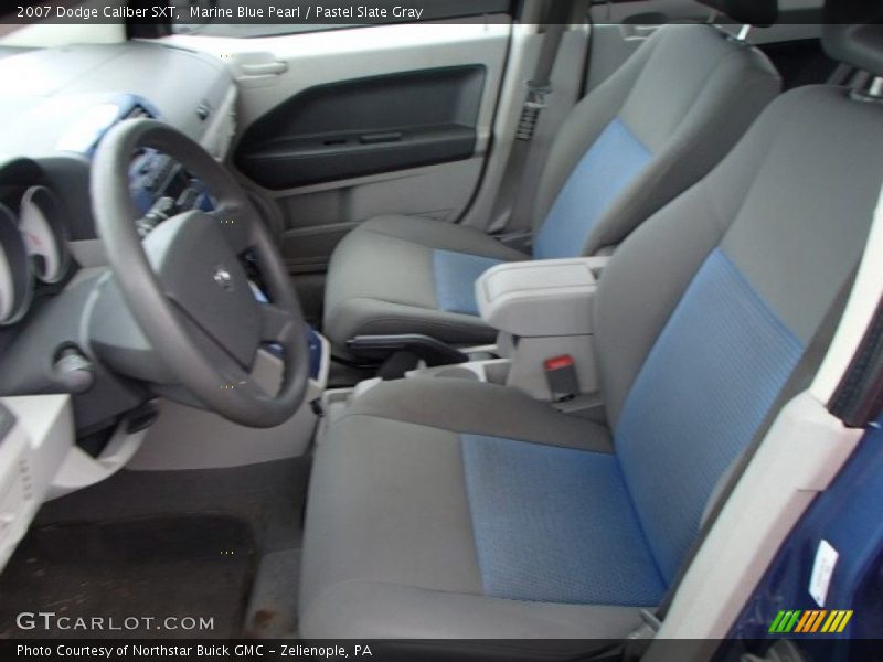 Marine Blue Pearl / Pastel Slate Gray 2007 Dodge Caliber SXT
