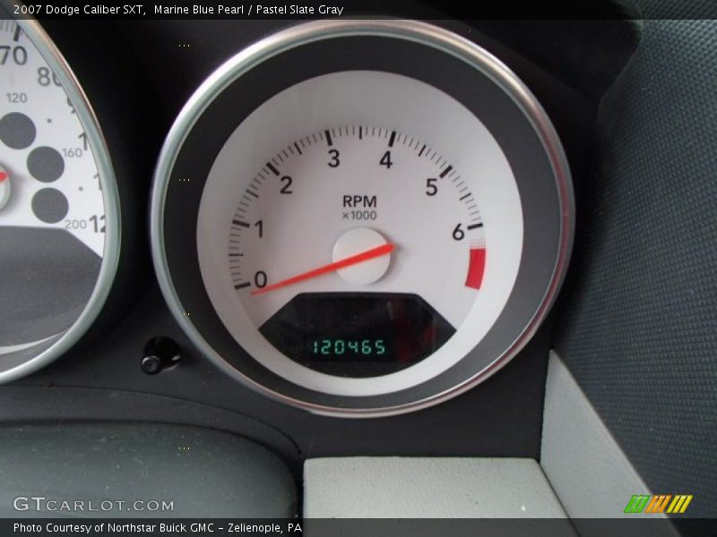 Marine Blue Pearl / Pastel Slate Gray 2007 Dodge Caliber SXT