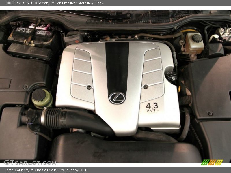 Millenium Silver Metallic / Black 2003 Lexus LS 430 Sedan