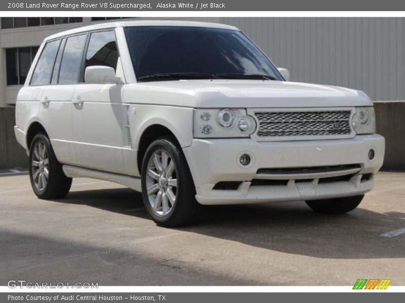 Alaska White / Jet Black 2008 Land Rover Range Rover V8 Supercharged