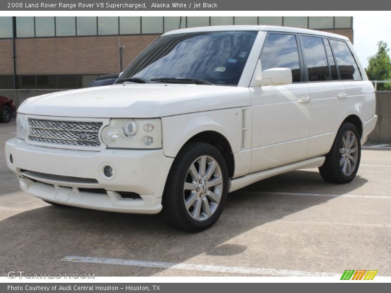 Alaska White / Jet Black 2008 Land Rover Range Rover V8 Supercharged