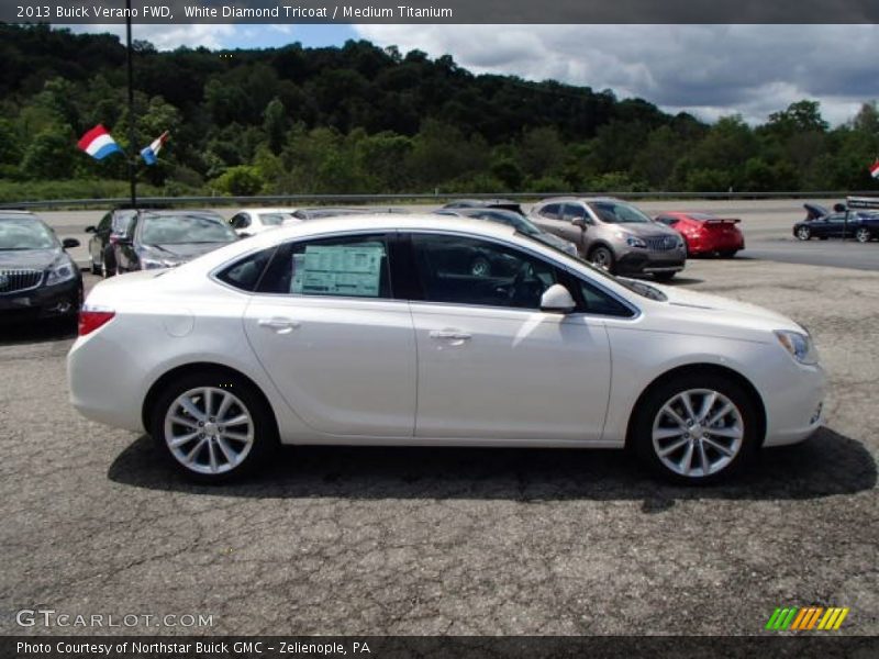 White Diamond Tricoat / Medium Titanium 2013 Buick Verano FWD