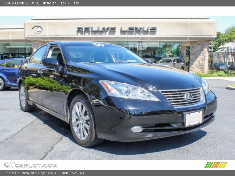 Obsidian Black / Black 2009 Lexus ES 350