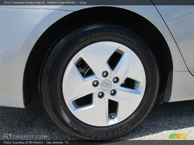 Harbor Gray Metallic / Gray 2011 Hyundai Sonata Hybrid