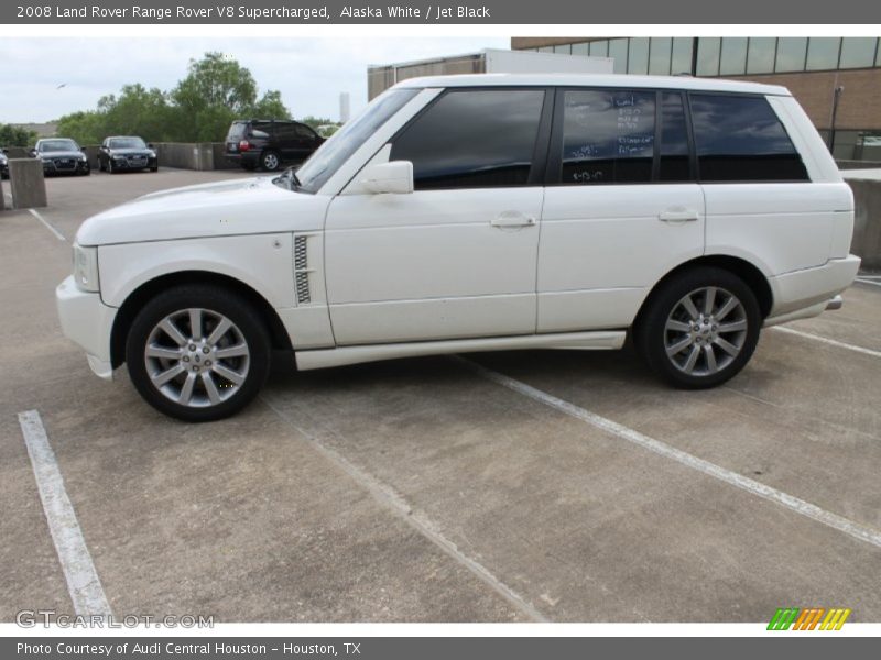 Alaska White / Jet Black 2008 Land Rover Range Rover V8 Supercharged