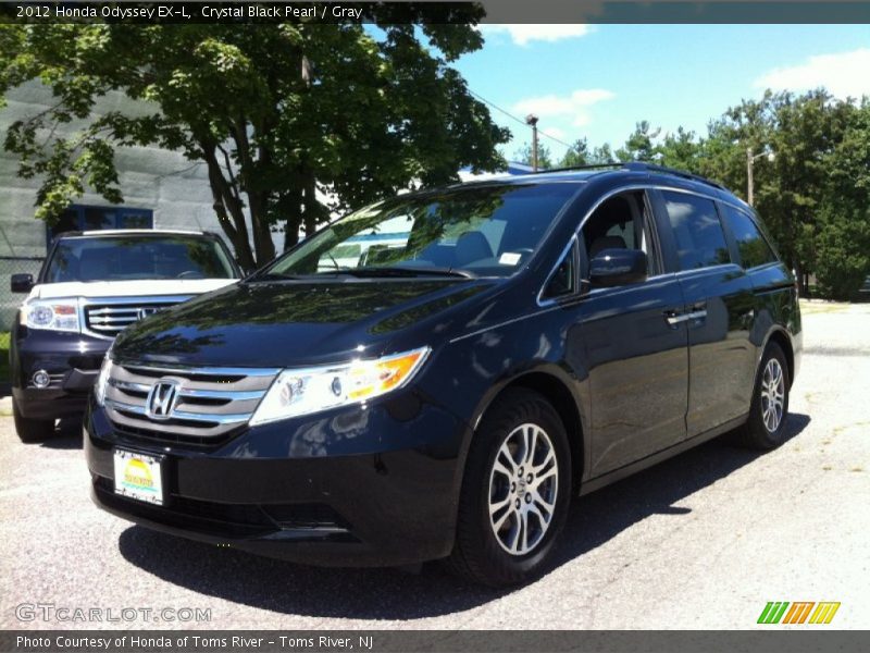 Crystal Black Pearl / Gray 2012 Honda Odyssey EX-L