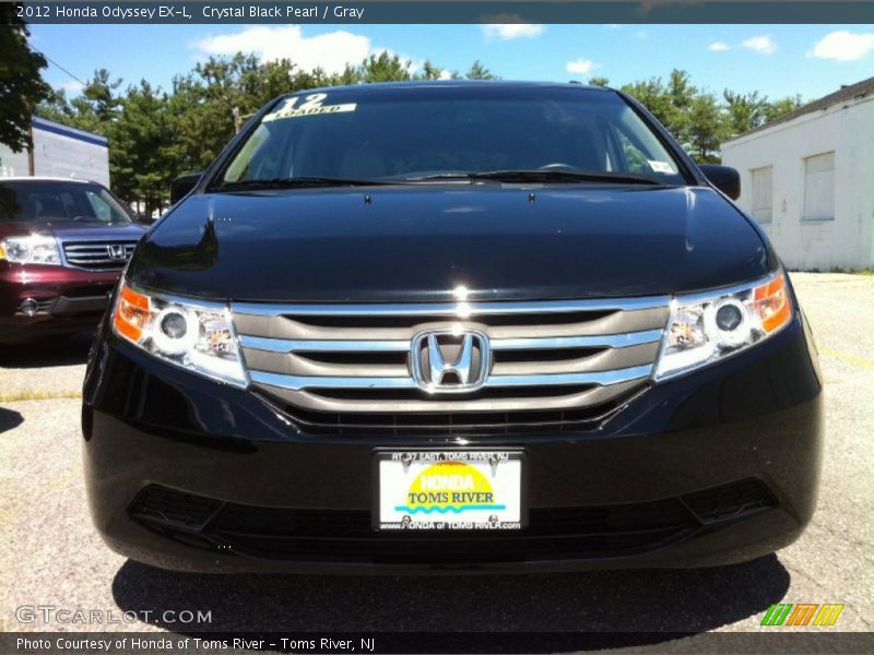 Crystal Black Pearl / Gray 2012 Honda Odyssey EX-L