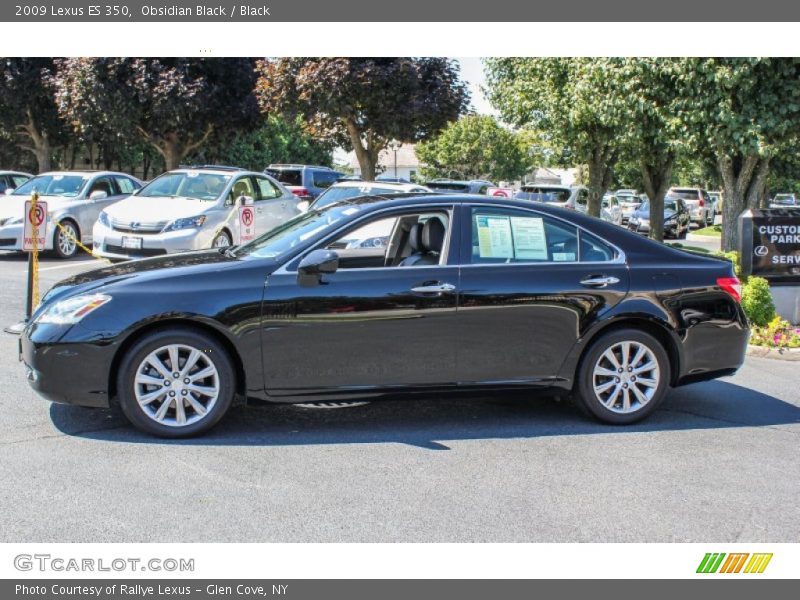 Obsidian Black / Black 2009 Lexus ES 350