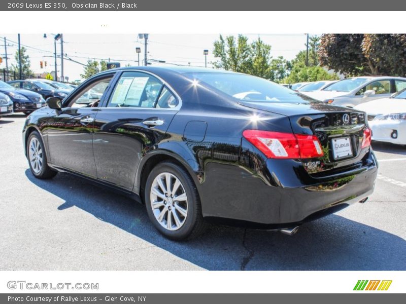 Obsidian Black / Black 2009 Lexus ES 350