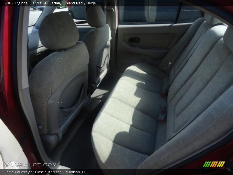 Chianti Red / Beige 2002 Hyundai Elantra GLS Sedan