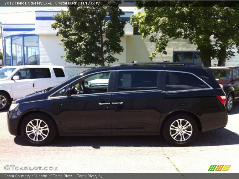 Crystal Black Pearl / Gray 2012 Honda Odyssey EX-L