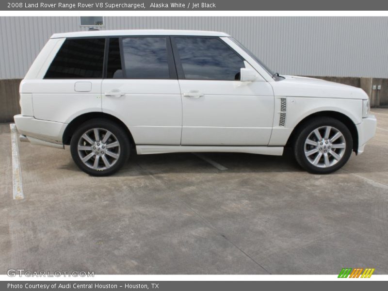 Alaska White / Jet Black 2008 Land Rover Range Rover V8 Supercharged