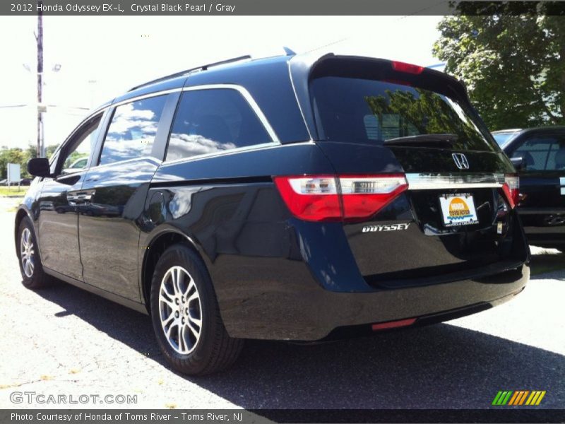 Crystal Black Pearl / Gray 2012 Honda Odyssey EX-L