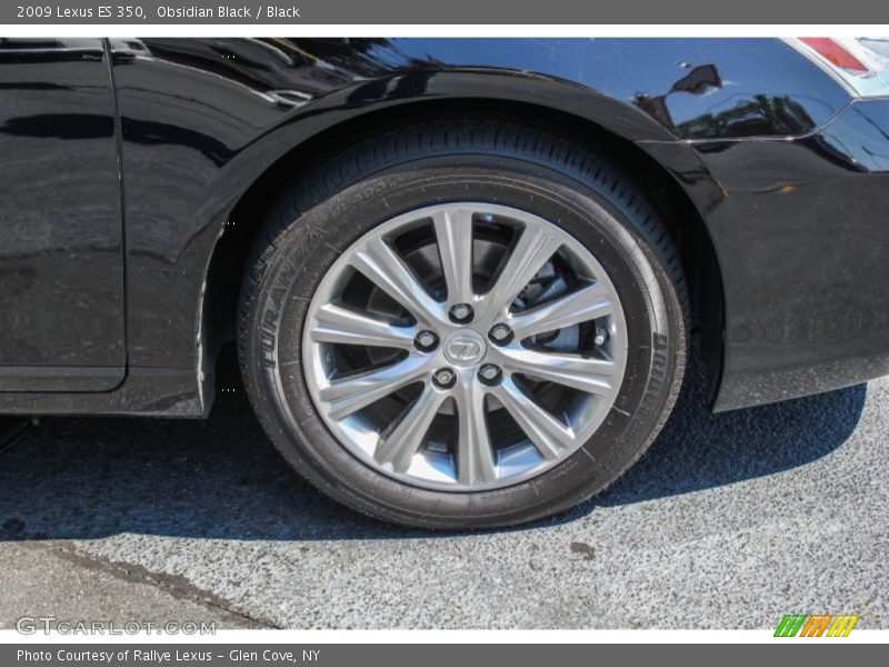 Obsidian Black / Black 2009 Lexus ES 350
