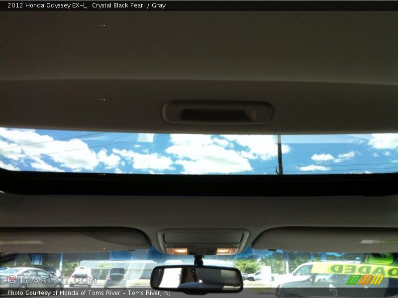 Crystal Black Pearl / Gray 2012 Honda Odyssey EX-L
