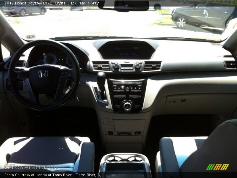 Crystal Black Pearl / Gray 2012 Honda Odyssey EX-L