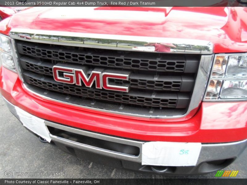 Fire Red / Dark Titanium 2013 GMC Sierra 3500HD Regular Cab 4x4 Dump Truck