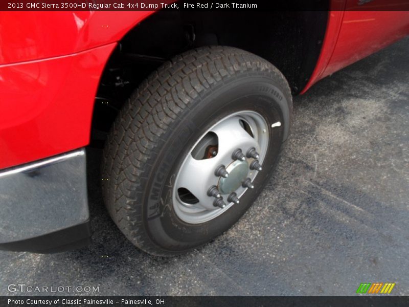 Fire Red / Dark Titanium 2013 GMC Sierra 3500HD Regular Cab 4x4 Dump Truck