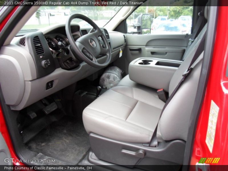 Dark Titanium Interior - 2013 Sierra 3500HD Regular Cab 4x4 Dump Truck 