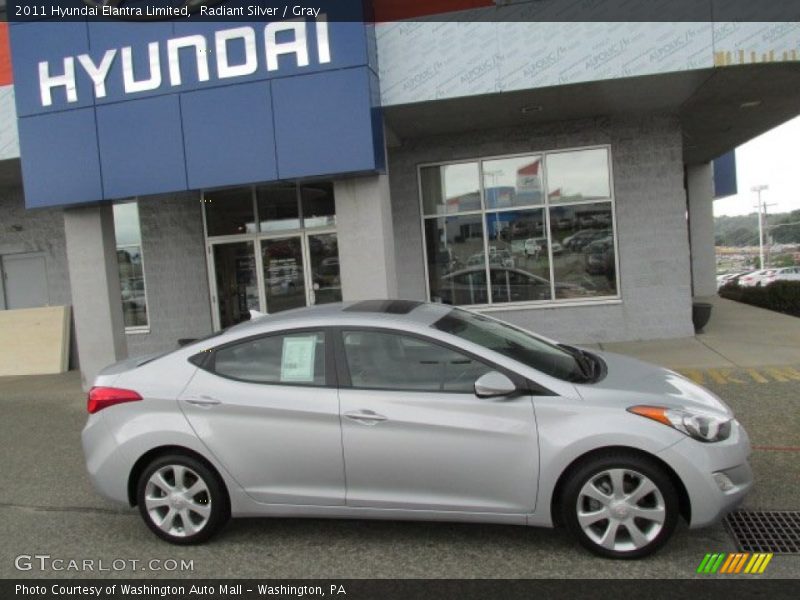 Radiant Silver / Gray 2011 Hyundai Elantra Limited