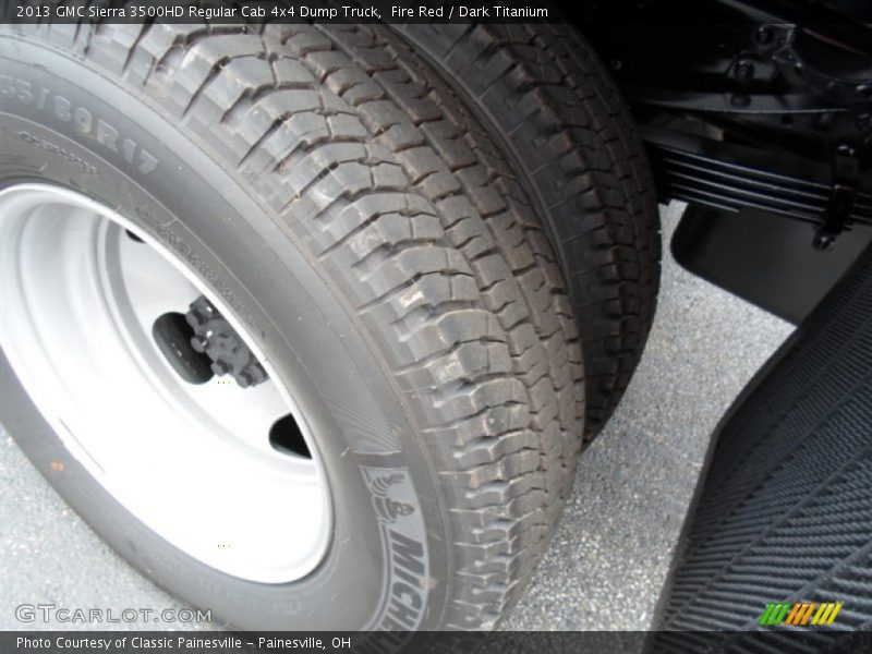 Fire Red / Dark Titanium 2013 GMC Sierra 3500HD Regular Cab 4x4 Dump Truck