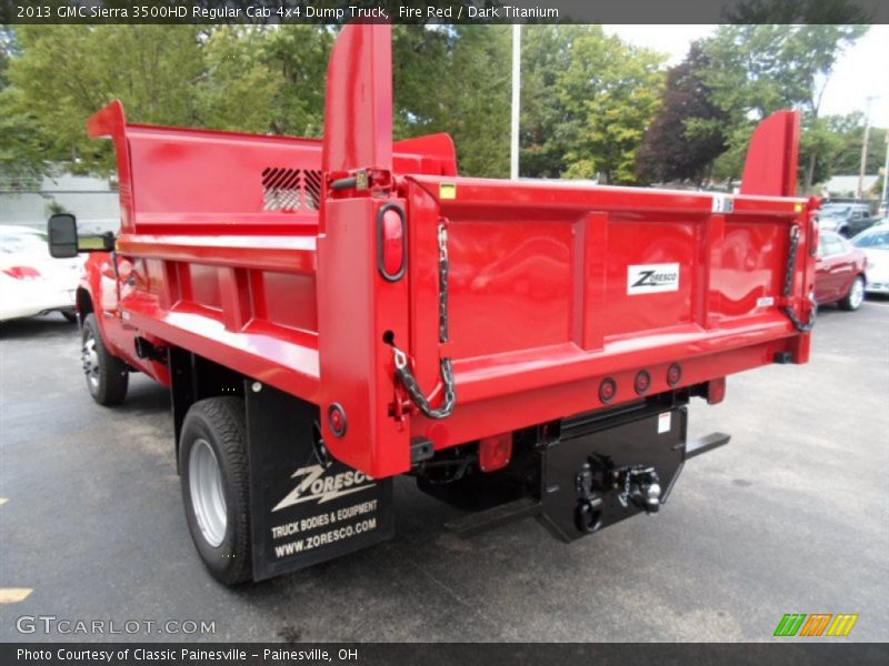  2013 Sierra 3500HD Regular Cab 4x4 Dump Truck Fire Red