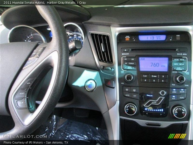 Harbor Gray Metallic / Gray 2011 Hyundai Sonata Hybrid