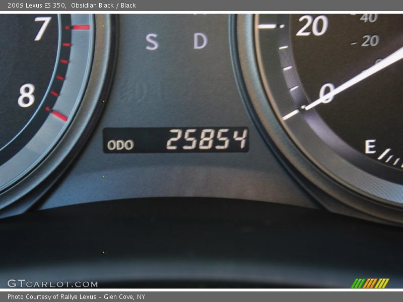 Obsidian Black / Black 2009 Lexus ES 350