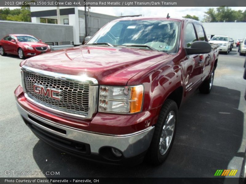 Sonoma Red Metallic / Light Titanium/Dark Titanium 2013 GMC Sierra 1500 SLE Crew Cab 4x4
