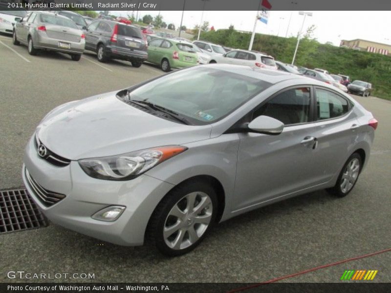 Radiant Silver / Gray 2011 Hyundai Elantra Limited