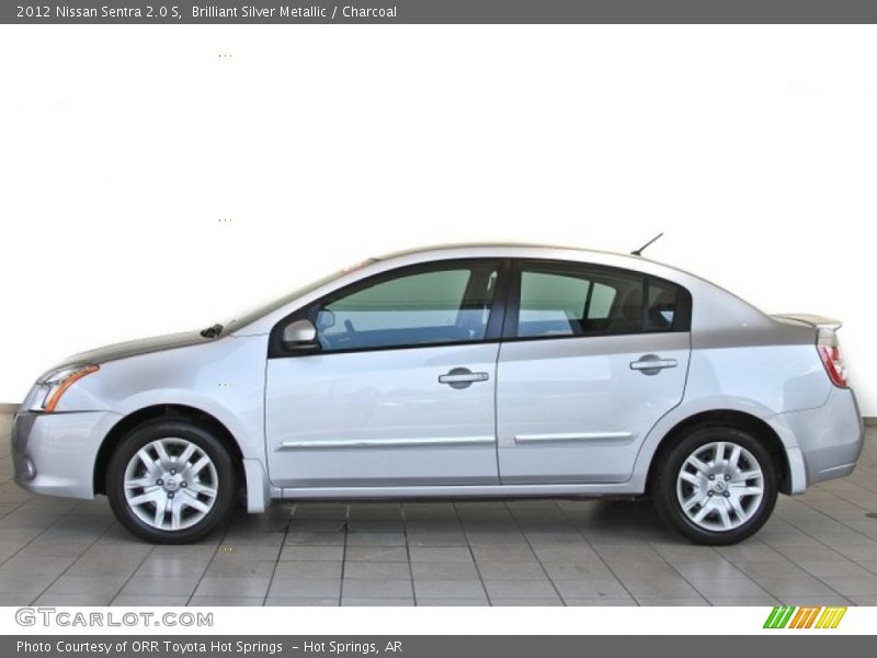 Brilliant Silver Metallic / Charcoal 2012 Nissan Sentra 2.0 S