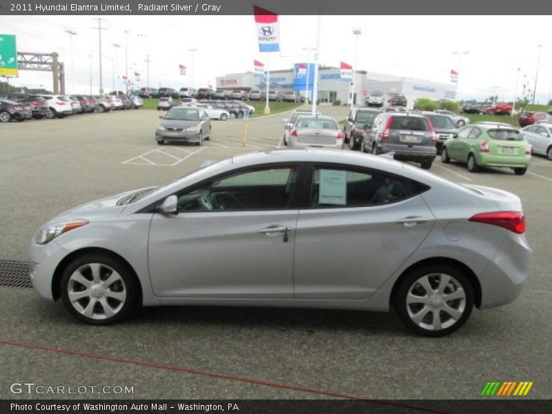 Radiant Silver / Gray 2011 Hyundai Elantra Limited