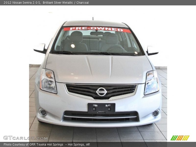 Brilliant Silver Metallic / Charcoal 2012 Nissan Sentra 2.0 S
