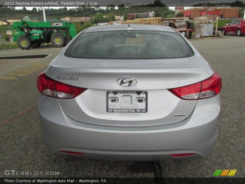 Radiant Silver / Gray 2011 Hyundai Elantra Limited