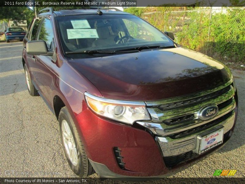 Bordeaux Reserve Red Metallic / Medium Light Stone 2011 Ford Edge SE