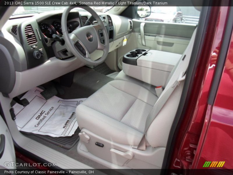 Sonoma Red Metallic / Light Titanium/Dark Titanium 2013 GMC Sierra 1500 SLE Crew Cab 4x4