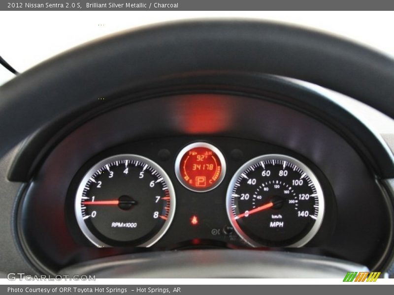 Brilliant Silver Metallic / Charcoal 2012 Nissan Sentra 2.0 S