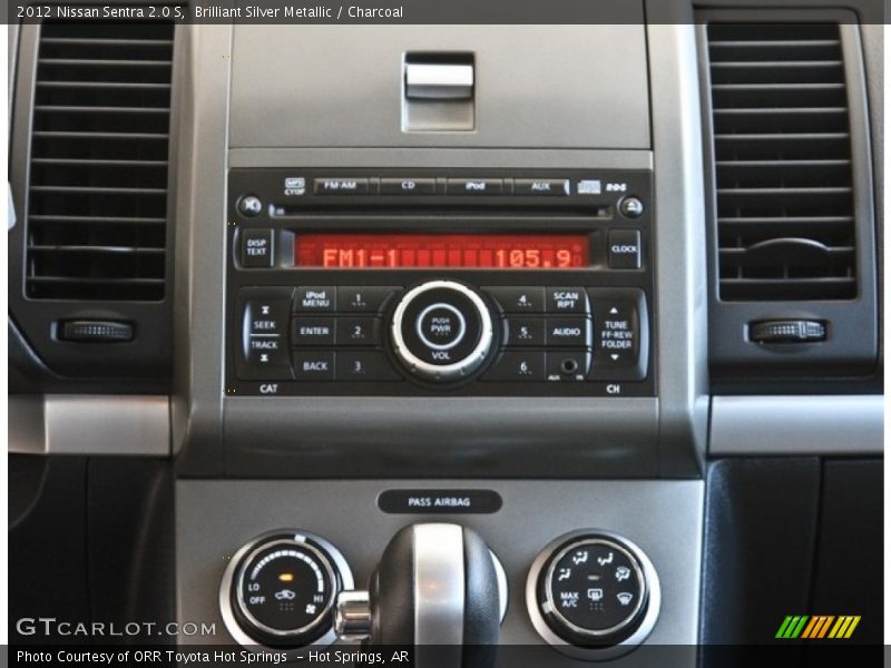 Brilliant Silver Metallic / Charcoal 2012 Nissan Sentra 2.0 S