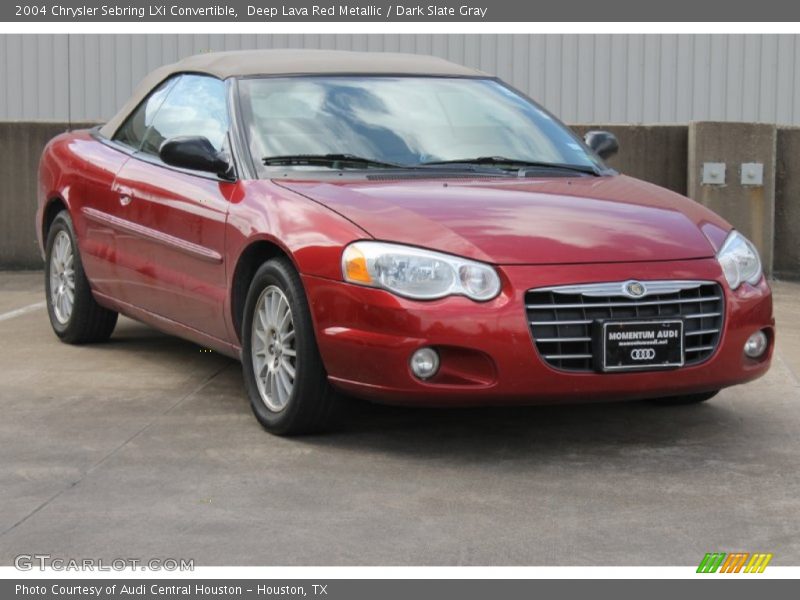 Deep Lava Red Metallic / Dark Slate Gray 2004 Chrysler Sebring LXi Convertible