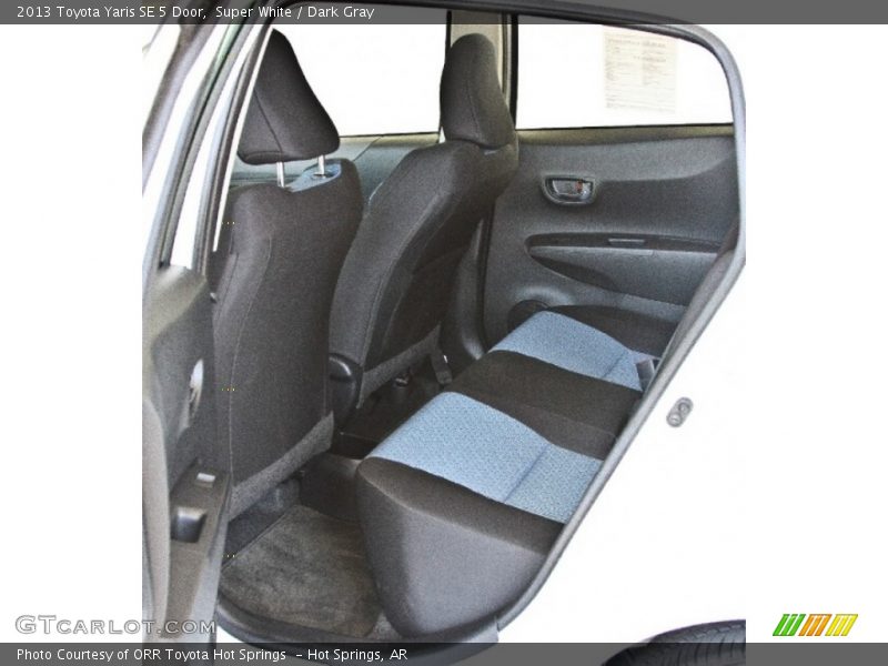 Super White / Dark Gray 2013 Toyota Yaris SE 5 Door